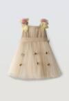 266232 Παιδικό φόρεμα με τούλι και ασορτί στέκα, ebita