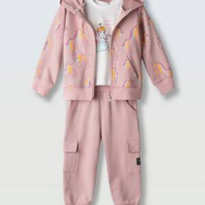 266272 Παιδικό σετ φόρμας με ζακέτα, 3τμχ, ebita