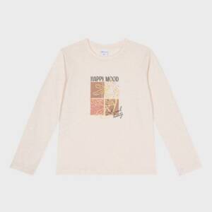 KG-C8472 Παιδικό μακρυμάνικο μπλουζάκι με τύπωμα μπροστά, ativo