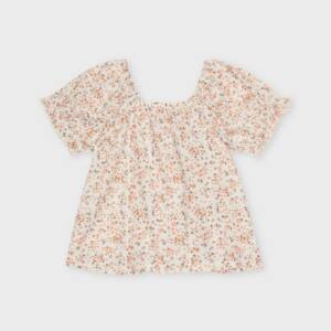 KG-ND8518-20 Παιδικό μπλουζάκι floral , με λάστιχο στο μανίκι, ativo