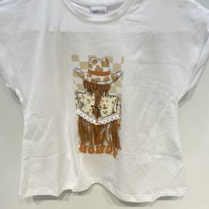 KG-ND8535-25 Παιδικό σετ κολάν κάπρι, με τύπωμα στο μπλουζάκι, ativo