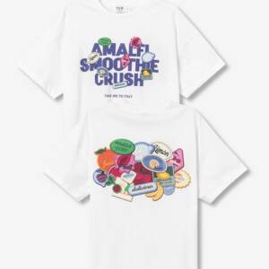 10065701 Παιδικό κοντομάνικο μπλουζάκι tiffosi, με τύπωμα μπρός-πίσω