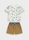 11-226470-0 Βρεφικό σετ βερμούδα με τύπωμα στο μπλουζάκι, energiers