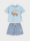 11-226473-0 Βρεφικό σετ βερμούδα με τύπωμα στο μπλουζάκι, energiers