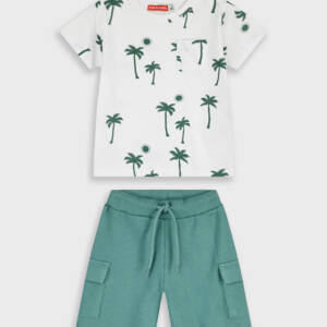 12-226144-0 Παιδικό σετ βερμούδα με τύπωμα στο μπλουζάκι, energiers