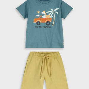 12-226145-0 Παιδικό σετ βερμούδα με τύπωμα στο μπλουζάκι, energiers