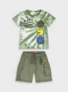 12-226151-0 Παιδικό σετ βερμούδα με τύπωμα στο μπλουζάκι, energiers