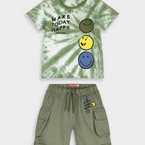 12-226151-0 Παιδικό σετ βερμούδα με τύπωμα στο μπλουζάκι, energiers