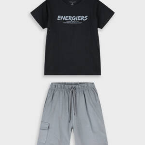 13-226050-0 Παιδικό σετ βερμούδα  με τύπωμα στο μπλουζάκι, energiers