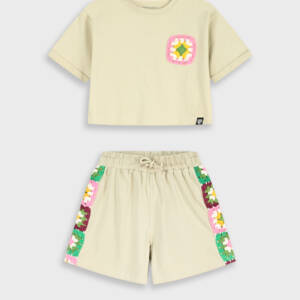 16-226284-0 Παιδικό σετ σόρτς με κέντημα στο πλάι, energiers