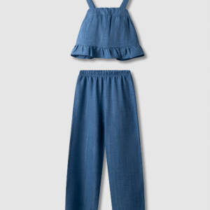 25526 Παιδικό σετ παντελόνα λινό, με τοπάκι, Nek