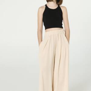 26-3321 Παιδική ψηλόμεση παντελόνα με πιέτες, melin rose