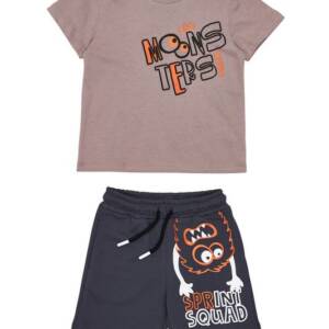 261-1004 Παιδικό σετ βερμούδα με τύπωμα μπρός-πίσω, sprint