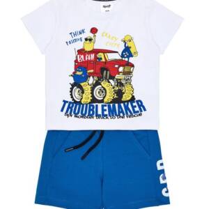 261-1006 Παιδικό σετ βερμούδα με τύπωμα στο μπλουζάκι, sprint