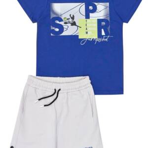 261-3000 Παιδικό σετ βερμούδα με τύπωμα στο μπλουζάκι, sprint