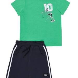 261-3030 Παιδικό σετ βερμούδα με τύπωμα στο μπλουζάκι, sprint