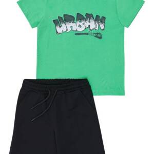 261-3034 Παιδικό σετ βερμούδα με τύπωμα στο μπλουζάκι, sprint