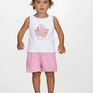 2611143 Παιδικό σετ σόρτς κιπούρ με αμάνικο μπλουζάκι, joyce