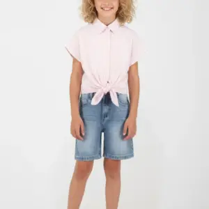 2645533 Παιδικό κοντομάνικο πουκάμισο joyce, ριγέ oversize