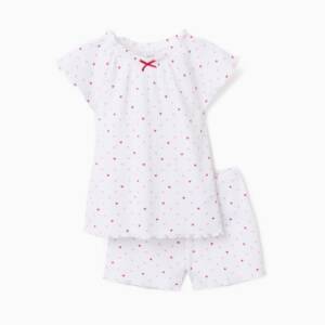 101-26009 Παιδική πυζάμα ριπ με καρδούλες, zippy