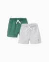 402-26019 Βρεφική βερμούδα  μακό,zippy, σετ 2τμχ