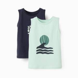 303-26034 Βρεφικό αμάνικο μπλουζάκι, σετ 2τμχ, zippy
