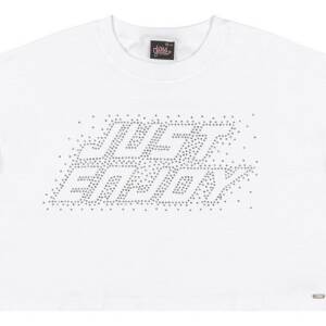 32014 Παιδικό κοντομάνικο μπλουζάκι με στράς μπροστά, gloss