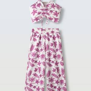 266034 Παιδικό σετ παντελόνα  με crop μπλουζάκι, ebita