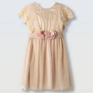 266063 Παιδικό φόρεμα με τούλι και βολάν κεντητό, ebita