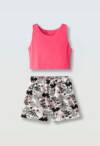 266077 Παιδικό σετ σόρτς μακό με crop μπλουζάκι, ebita