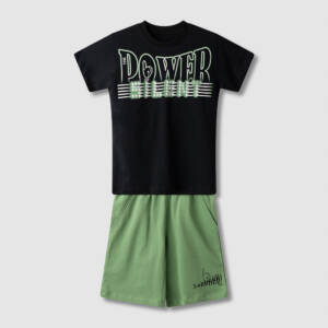 61326 Παιδικό σετ βερμούδα με τύπωμα στο μπλουζάκι, nek