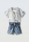 266217 Παιδικό σετ σόρτς με πουκάμισο και μπλουζάκι, ebita