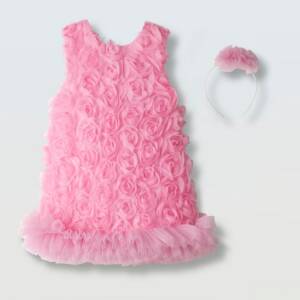 266235 Παιδικό φόρεμα με λεπτομέρειες απο τούλι, και στέκα ,ebita