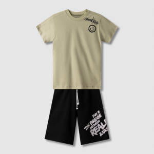 63726 Παιδικό σετ βερμούδα με τύπωμα στο μπλουζάκι, nek