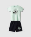 63826 Παιδικό σετ βερμούδα με τύπωμα στο μπλουζάκι, nek