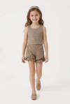 BB3604 Παιδικό  λινό σετ σόρτς  με τοπάκι, genius
