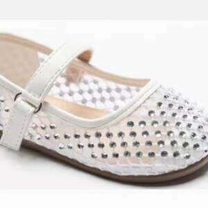 BB609-S Παιδική διάφανη μπαλαρίνα με στράς