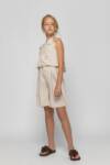 GNS935 Παιδική λινή βερμούδα με πιέτες, genius (εκρού χρώμα)