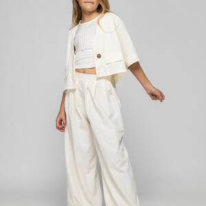 GNS913 Παιδική παντελόνα με πιέτα και λάστιχο στο τελείωμα, genius