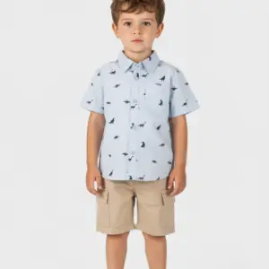 2644027 Παιδικό σετ βερμούδα με κοντομάνικο πουκάμισο , joyce