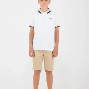 2646029 Παιδικό σετ βερμούδα τζιν, με πόλο μπολουζάκι, joyce