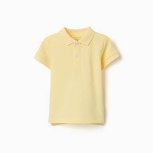 301-26007 Παιδικό μπλουζάκι πόλο, μονόχρωμο, zippy