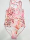 CL26-407 Εφηβικό μαγιό ολόσωμο all over print, με στράς cl beachwear