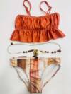 CL26-415 Εφηβικό μαγιό μπικίνι με αξεσουάρ, cl beachwear